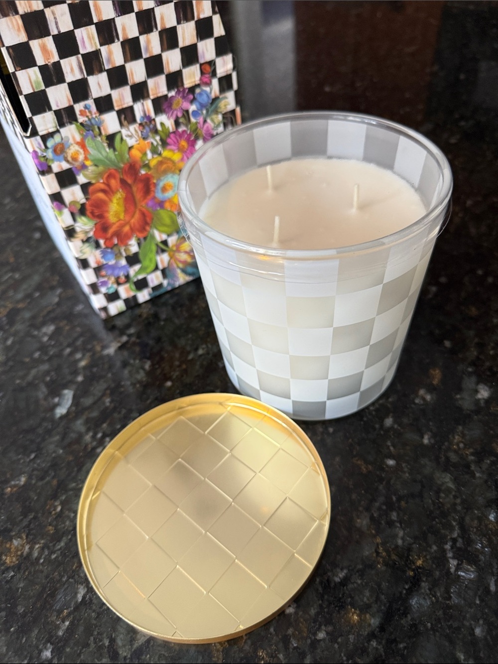 MacKenzie-Childs Flower Market Apothecary Candle 23.9ounces NIB